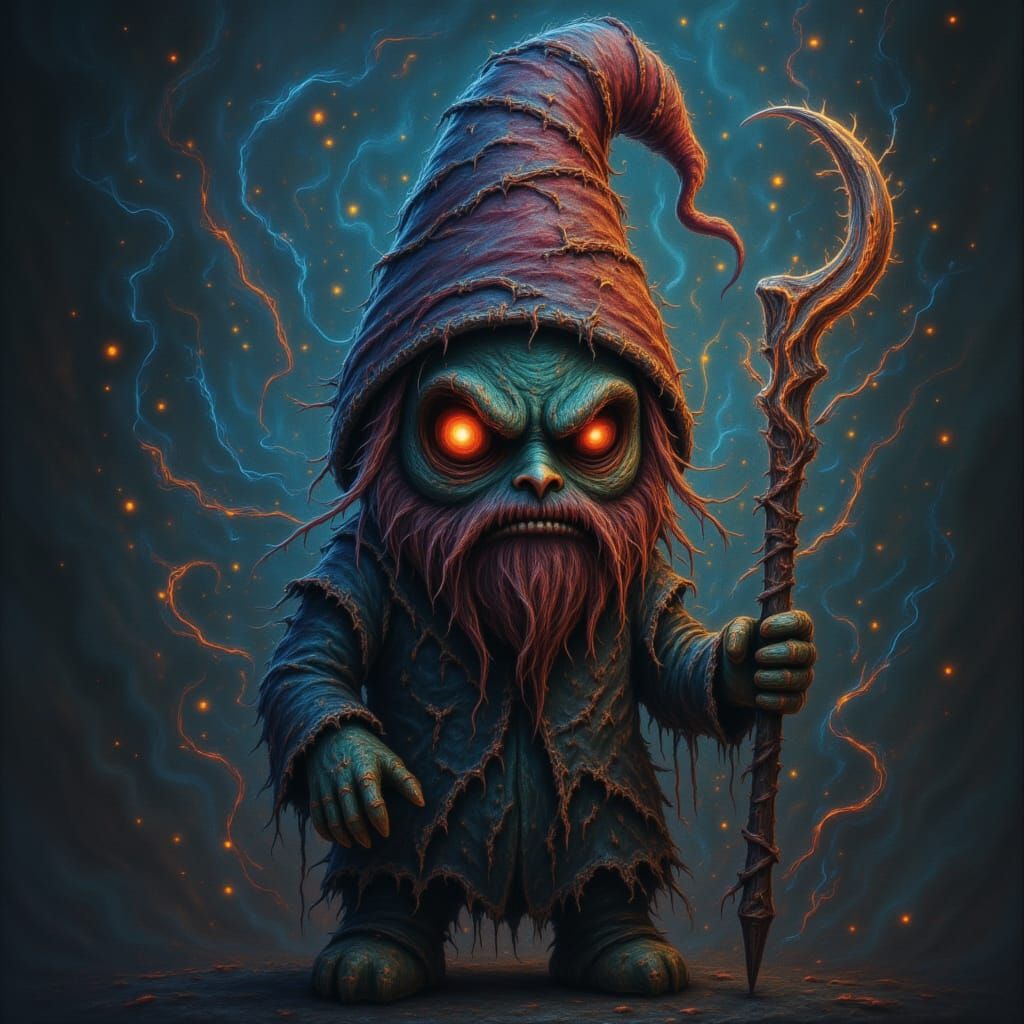 Evil Gnome with Wicked Intentions