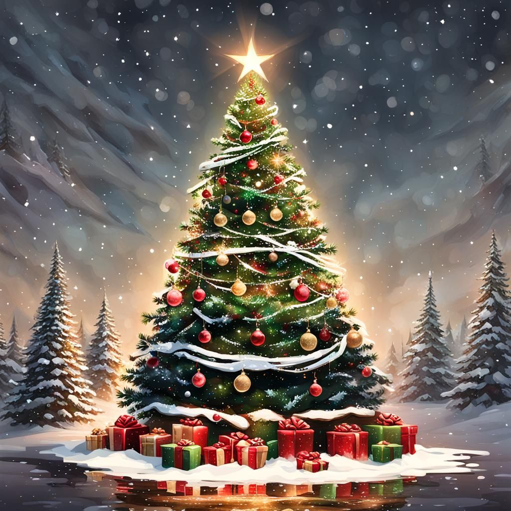 Festive Christmas Tree for Merry Holiday Season