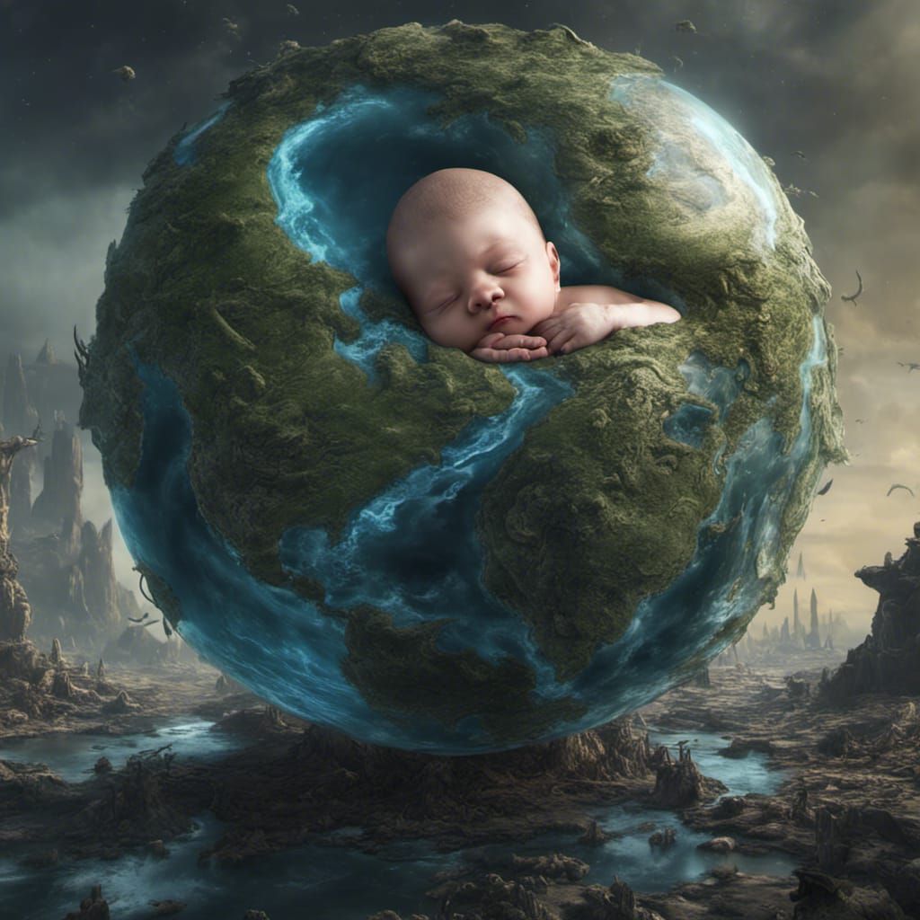 Mother Earth holding new life