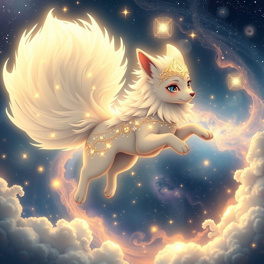 Celestial Kitsune of Starlight Majesty