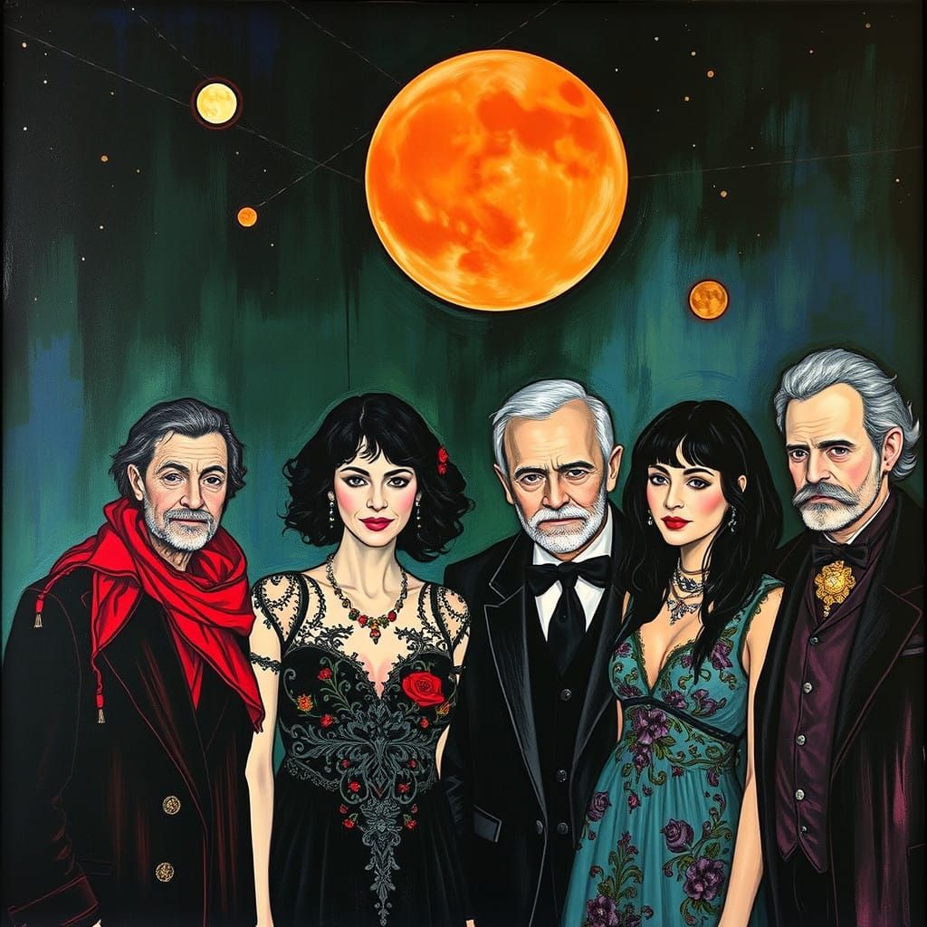 Stylistic Mashup of Five Visionary Artists