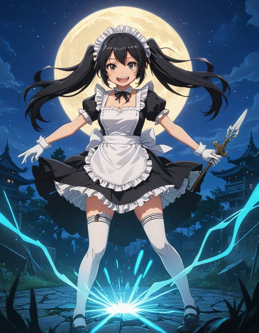 Bishoujo Maid Monster Goddess in Seinen Anime Style