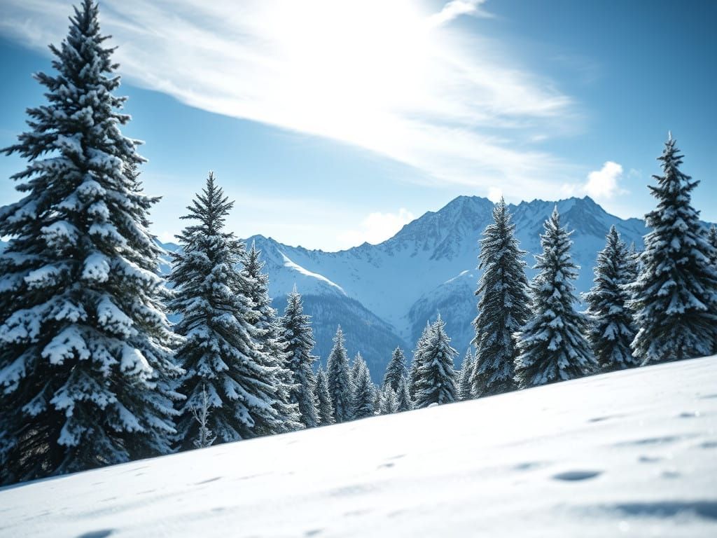 Winter Wonderland in Ethereal Light