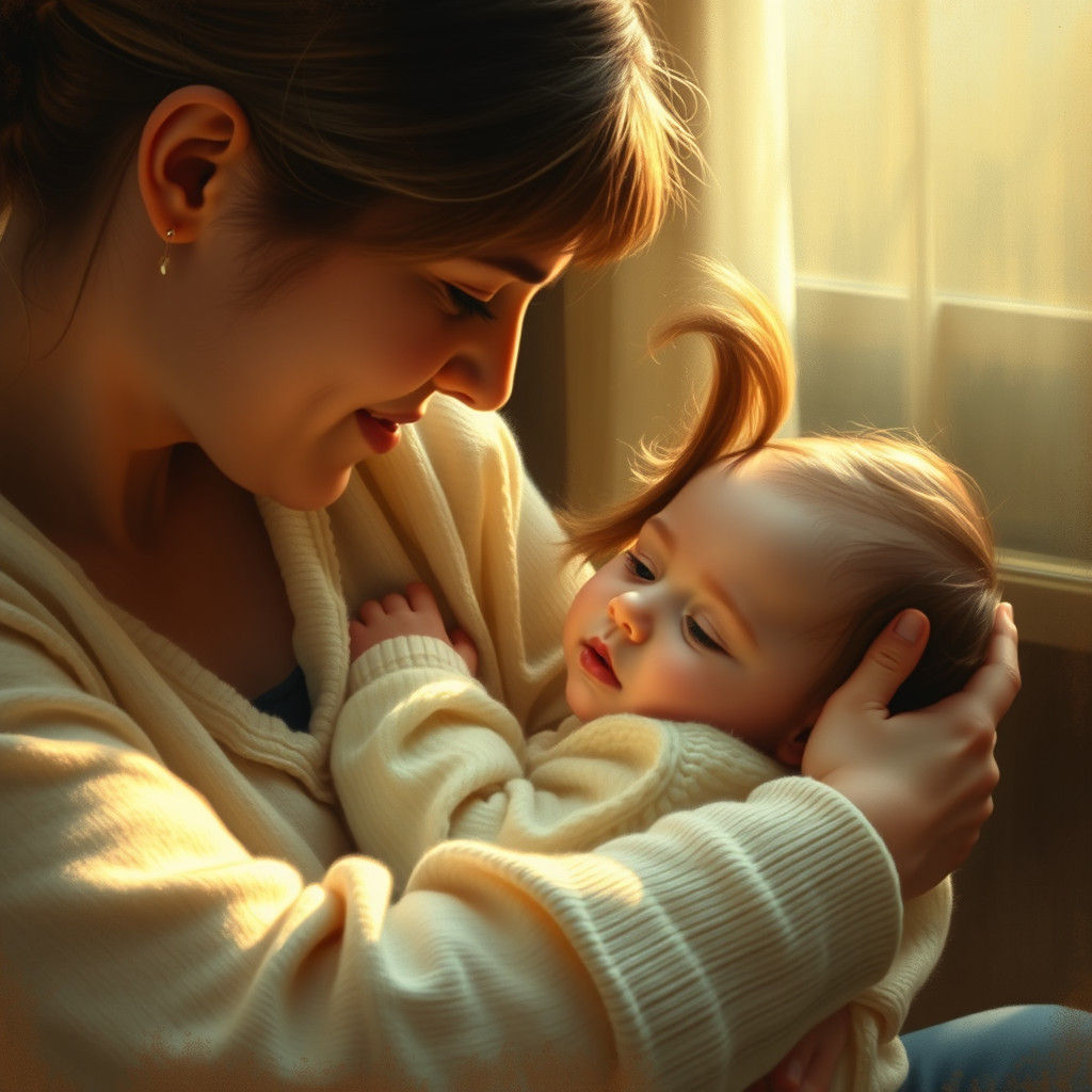 Loving Embrace in the Style of the Old Masters