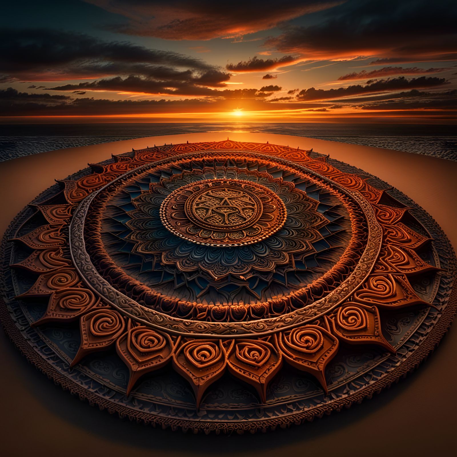 Mandala sunset