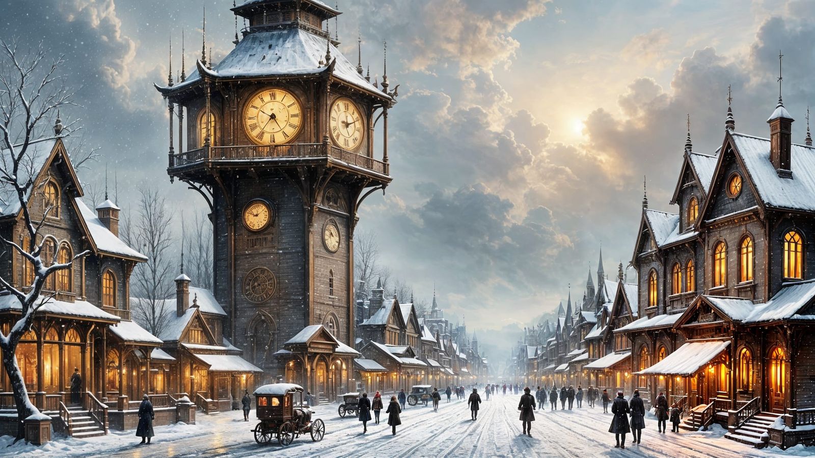 The town that was never late for anything, and its inhabitants: the most uptight and jumpy people in all of history!