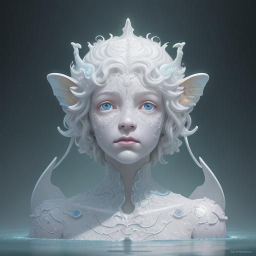 Ethereal Milksprite Concept Art in Macro Photography