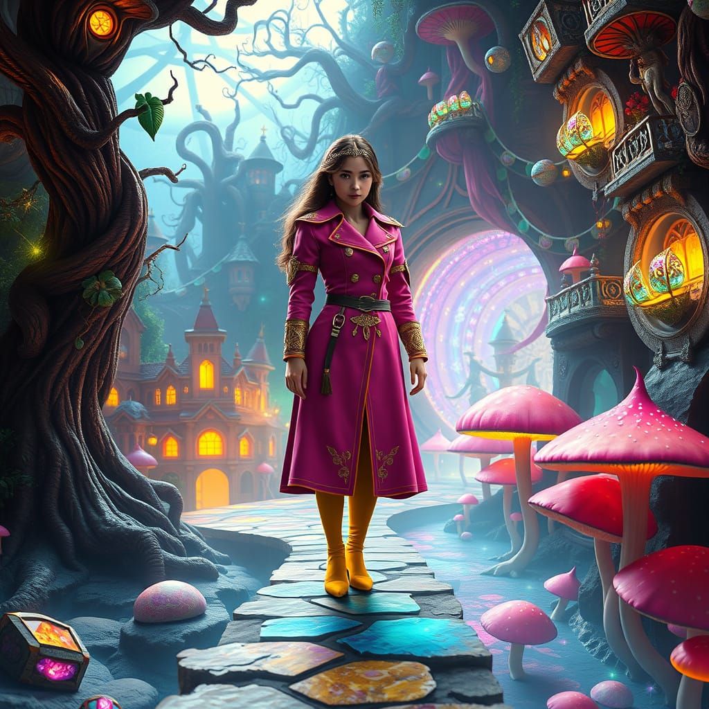 Luminous Warrior on a Perilous Board Game Quest