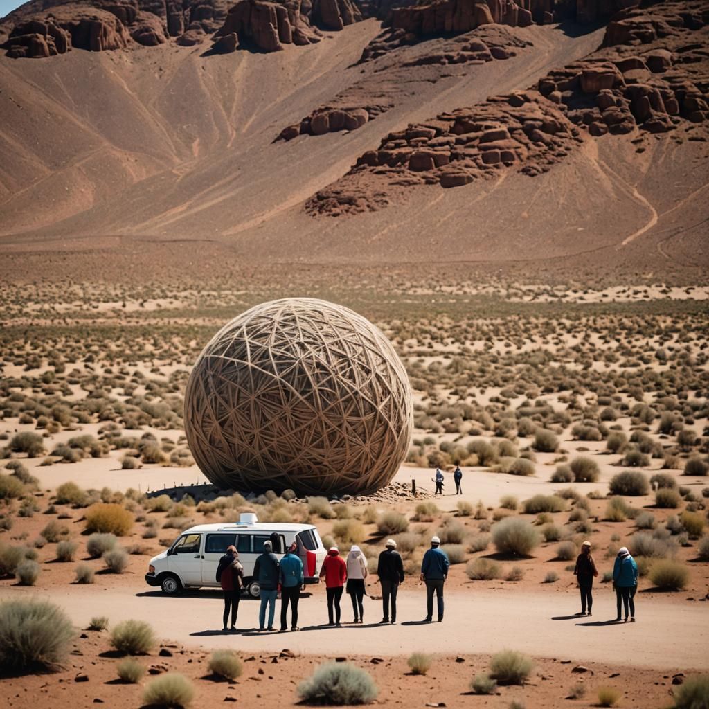 Tourists at World's Largest Ball of Twine