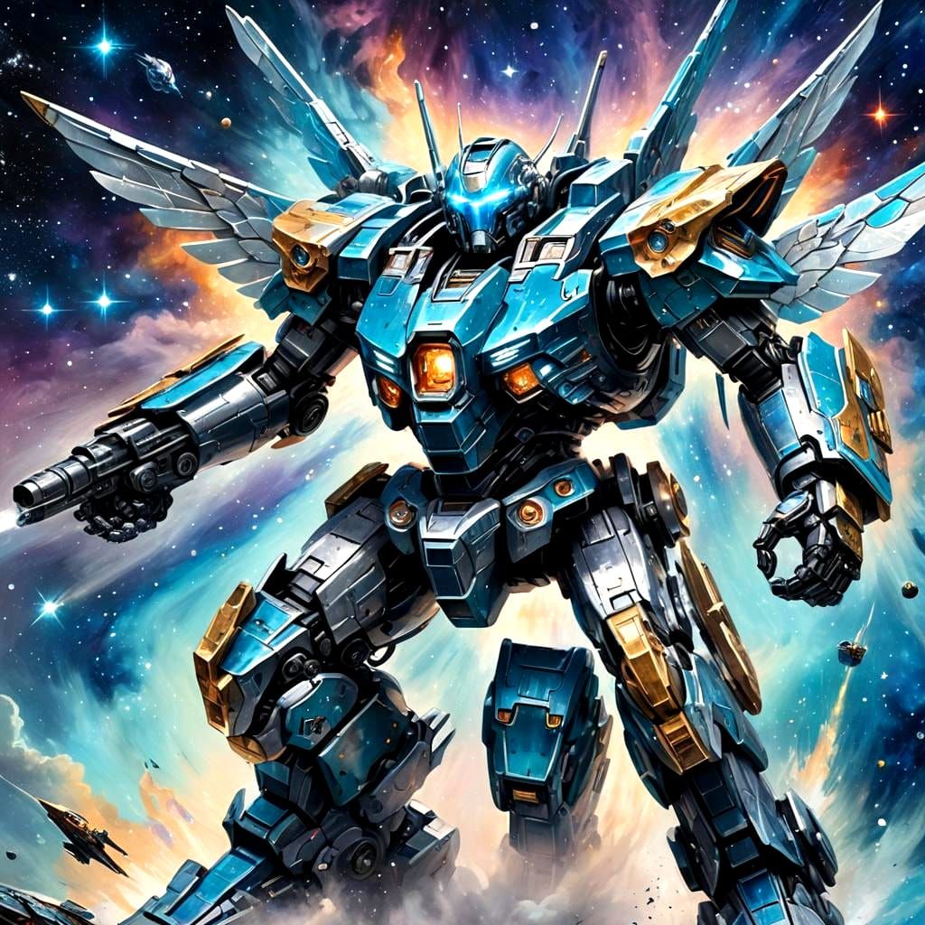 Elemental Titan: Multi-Functional War Machine in Fantasy Art