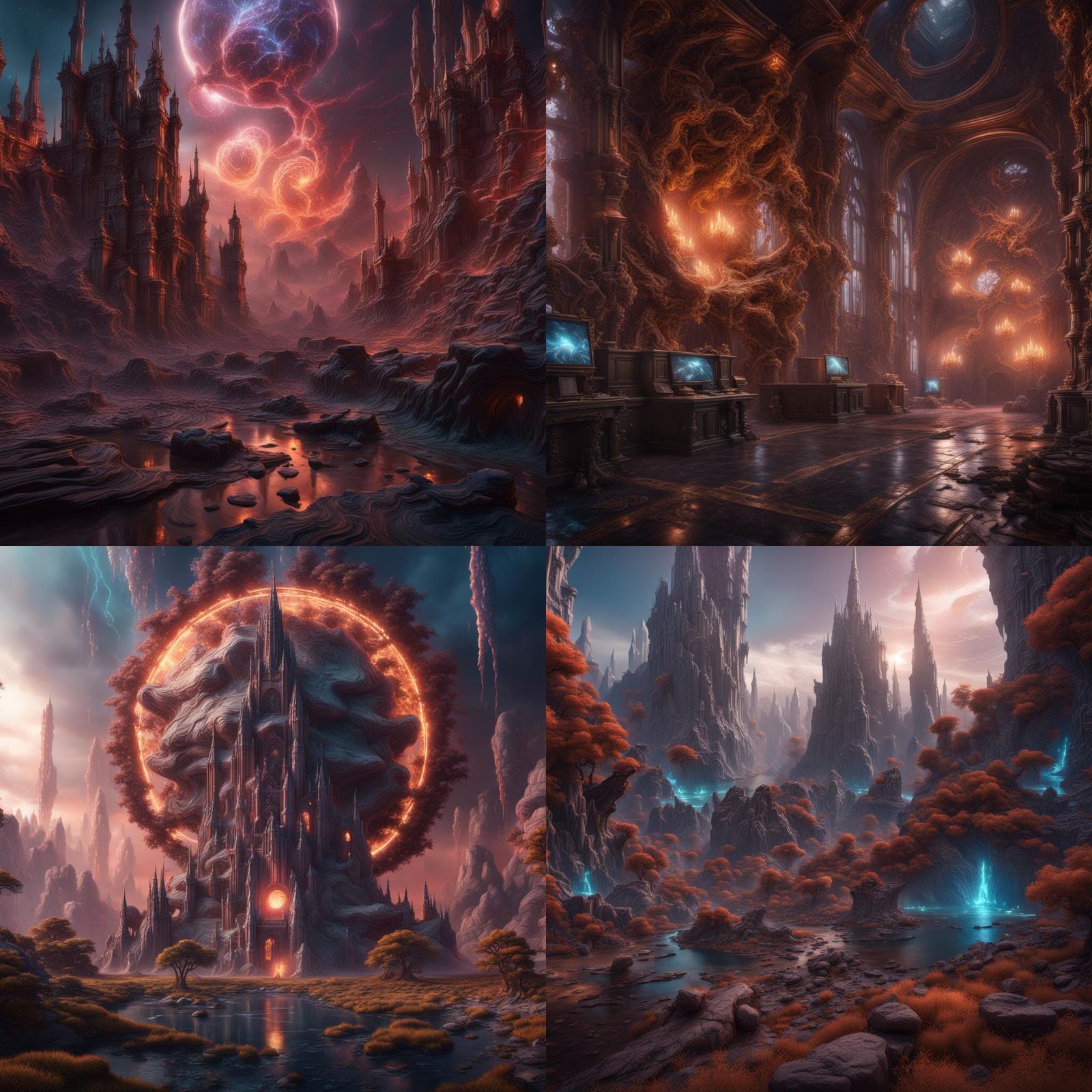 Fantastical Magnetic Fields Concept Art in Deep Color