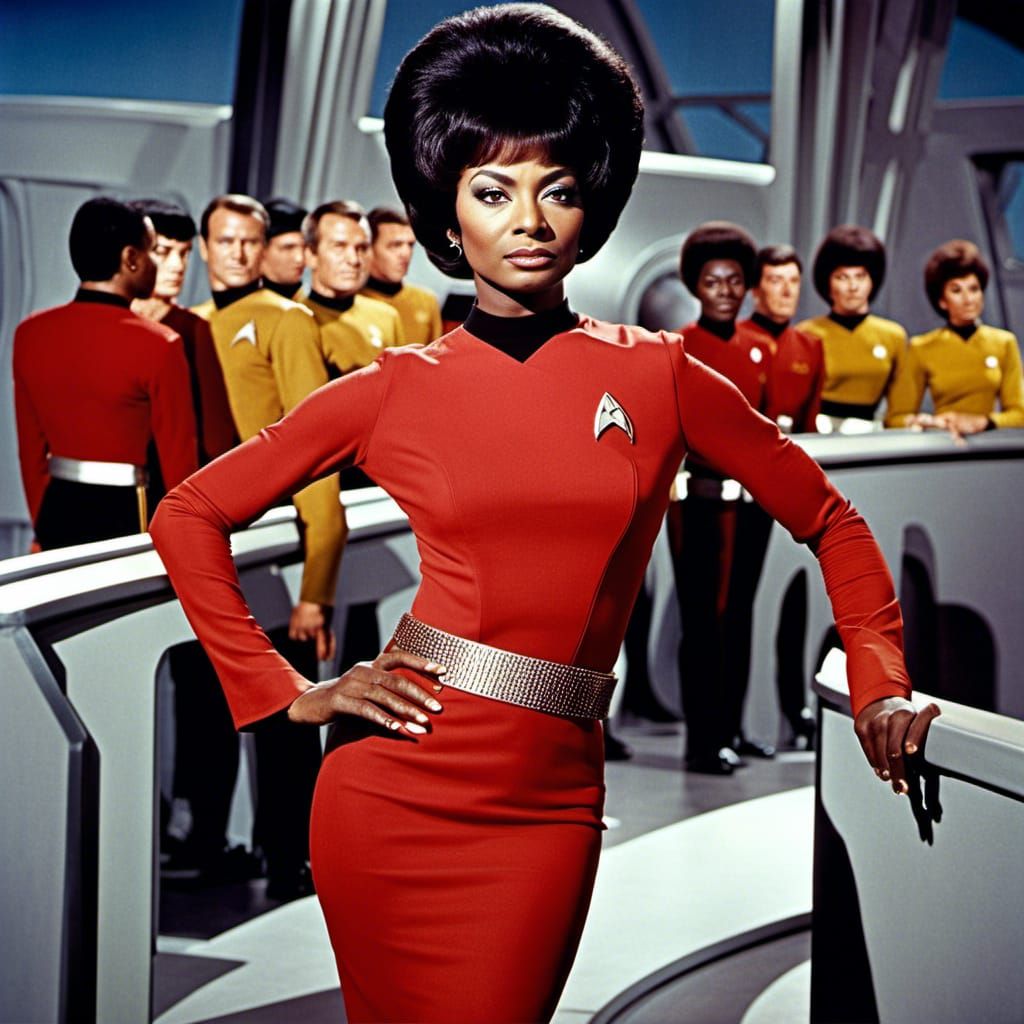 Nichelle Nichols as Uhura in Star Trek