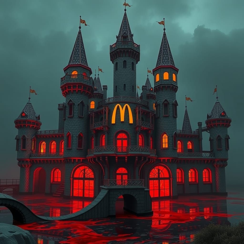 Gothic McDonald's Castle in Industrial Style