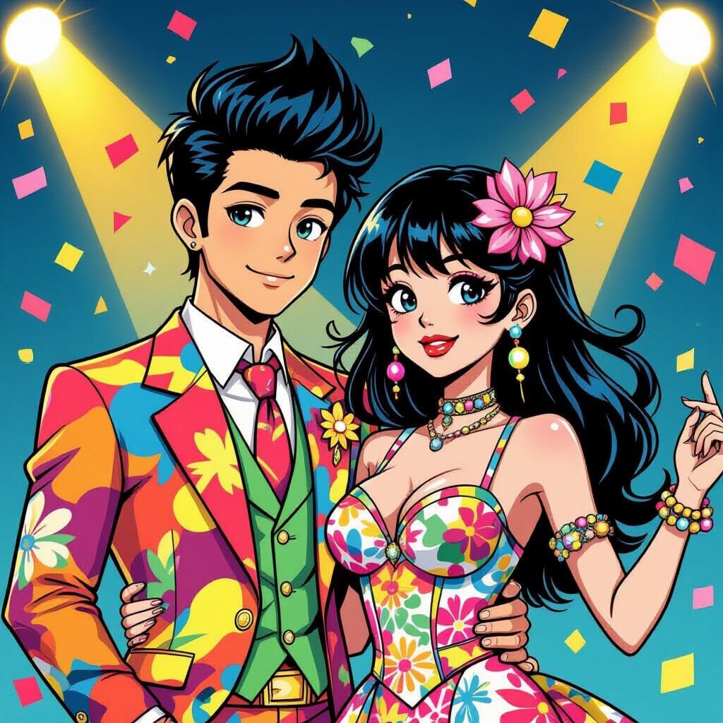 Vibrant Idols in Pop Surrealist Style