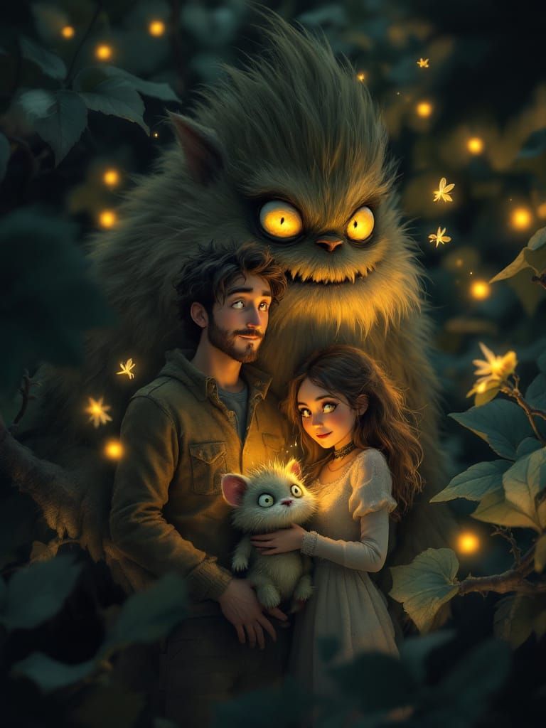 Fairytale Portrait of Companionship and Wonder