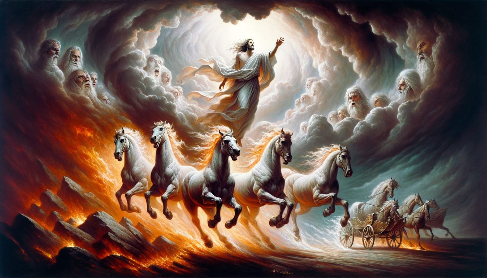 Ascension into Radiance: A Symbolist Vision