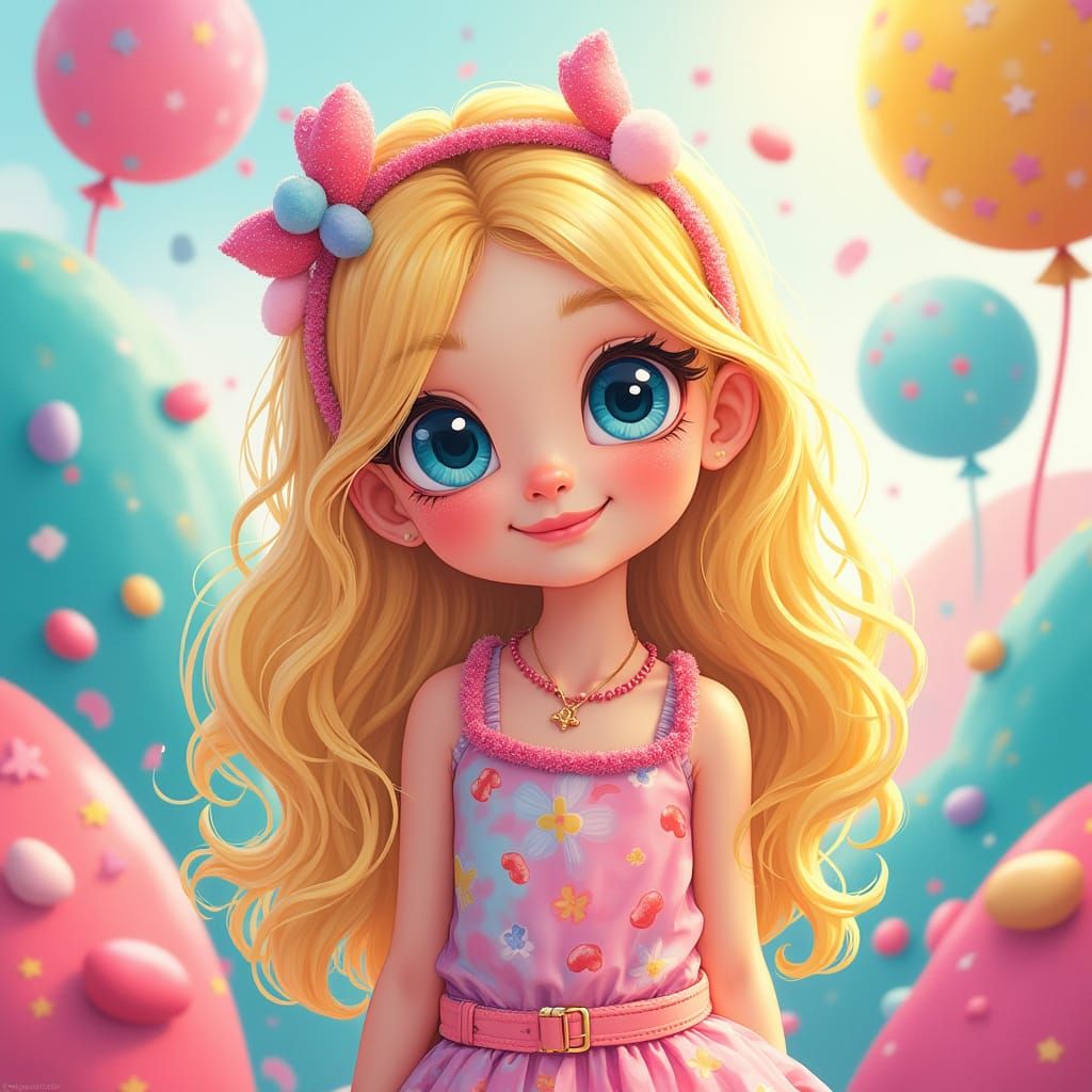 Girl in Candy Land, Digital Surrealism