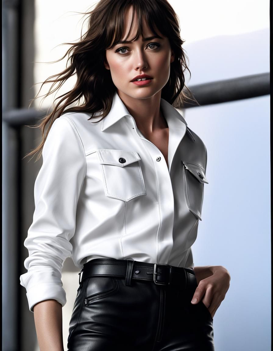 Dakota Johnson Ultrarealistic Portrait: Detailed Photoshoot