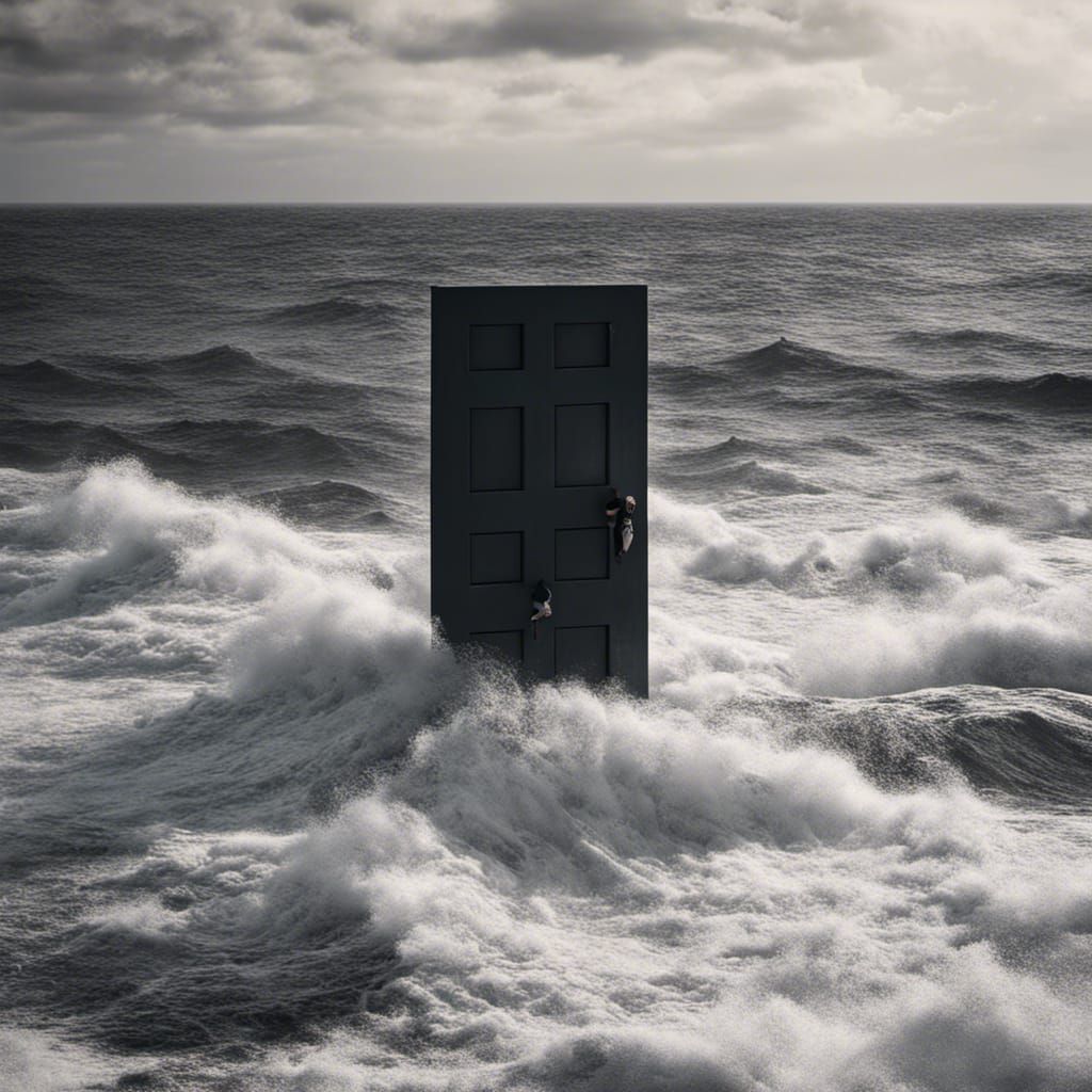 Person Overlooking Ocean on Cliff Edge