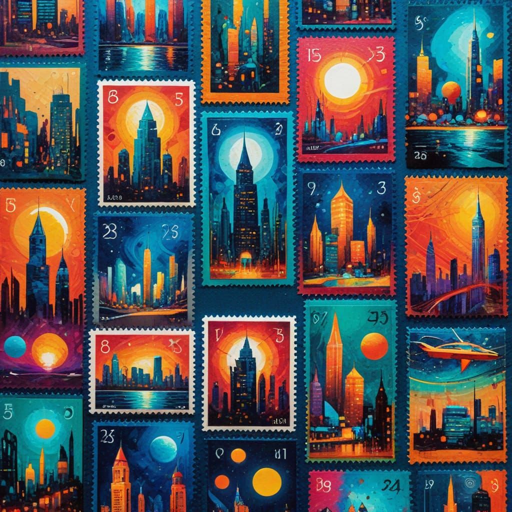 Vibrant Abstract Art: A Collection of Miniature Masterpieces