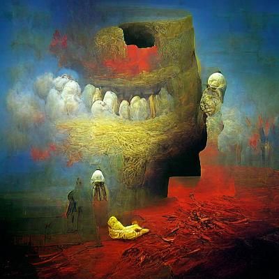 zdzisław beksiński lsd trip through hell