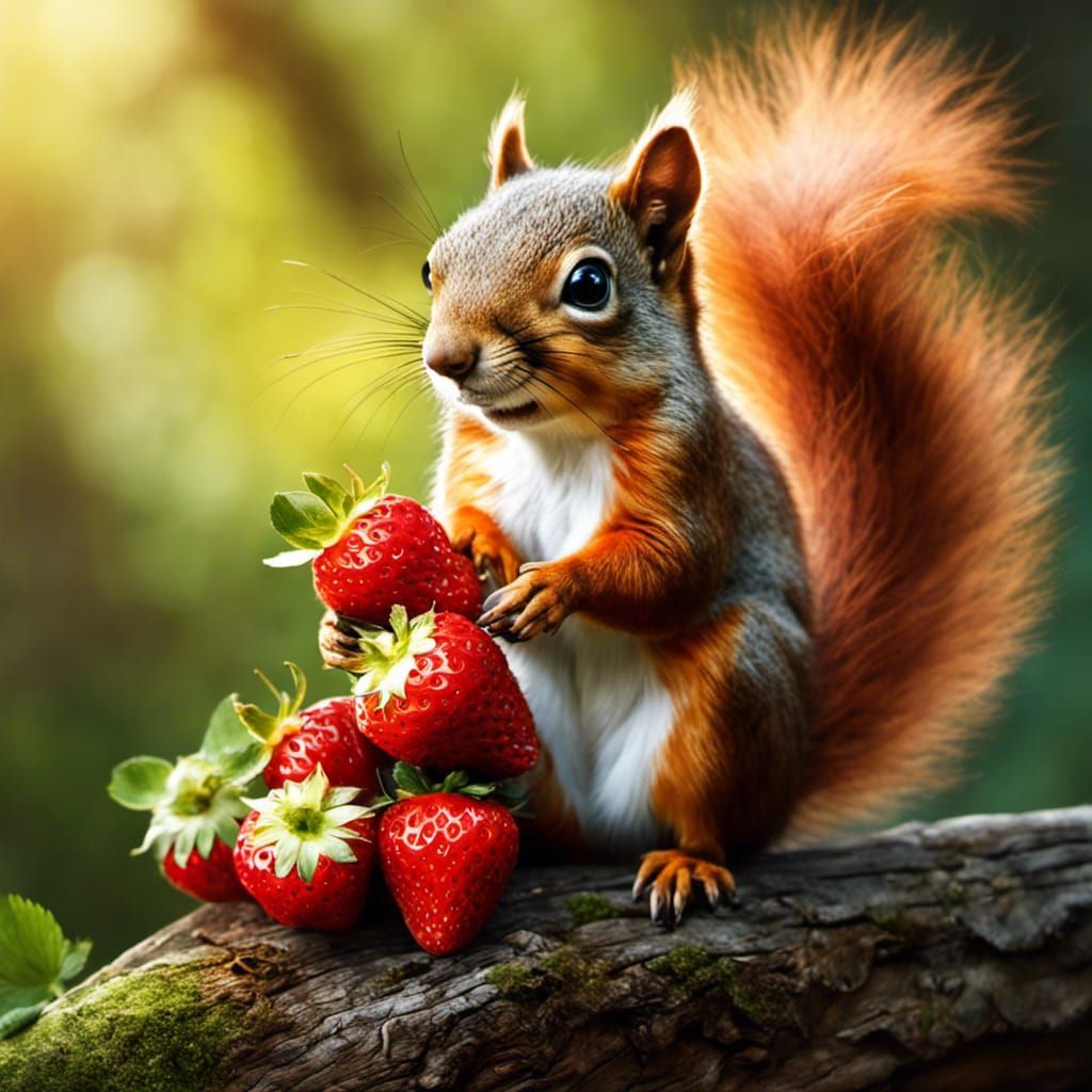 Putting my squirrel challenge prompts through SDXL.  So much...