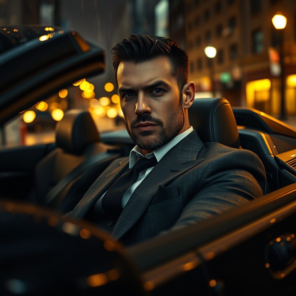 Dark and Brooding Batman in Gritty Chicago Streets