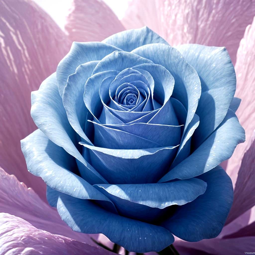 Crystalline Roses in 3D Anime Art