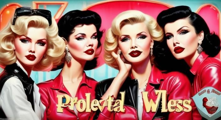 Glamorous Greasers Enjoy a 1950s Diner Night Out in Vibrant....