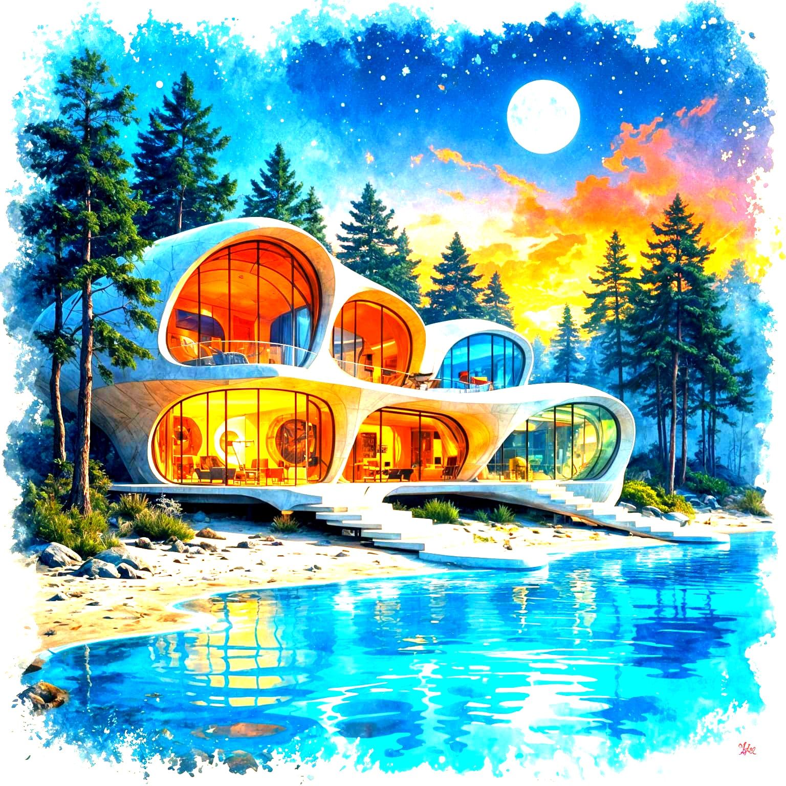 Alien Bionic Architecture on Seashore and Forest