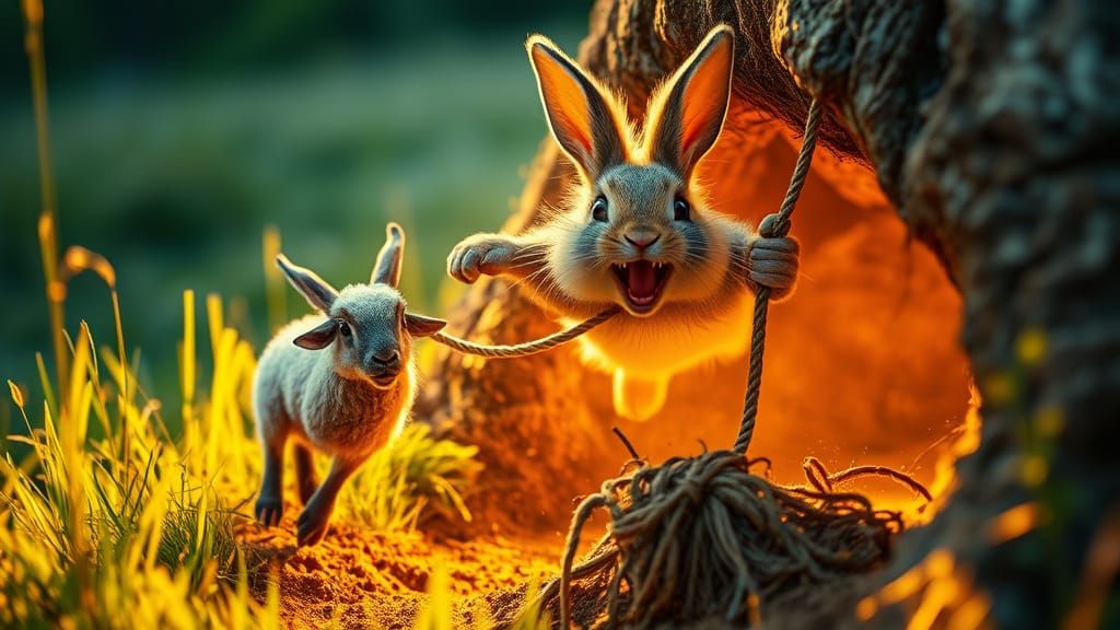 Deranged Bunny Pulls Sheep into Rabbit Hole