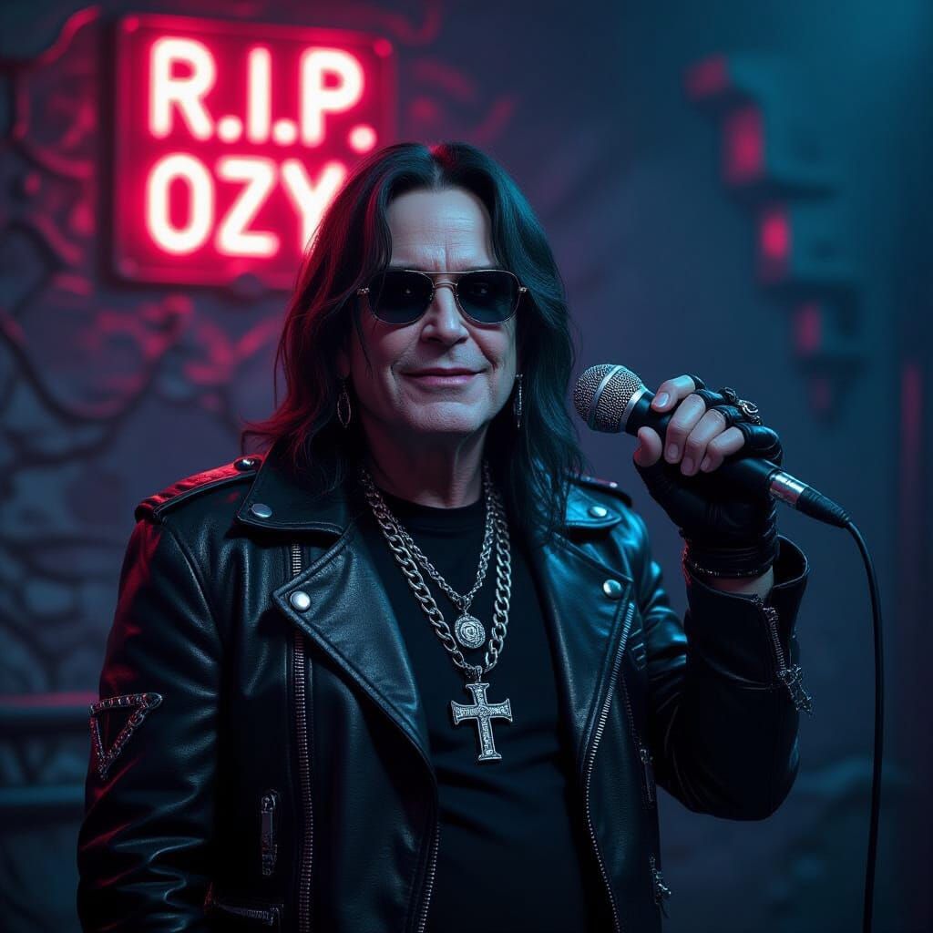 Ozzy Osbourne in Dark Fantasy Style