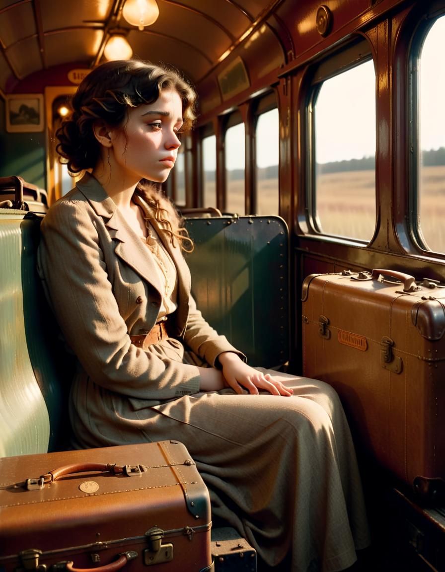 mxmtoon on a Train: Cinematic Film Still