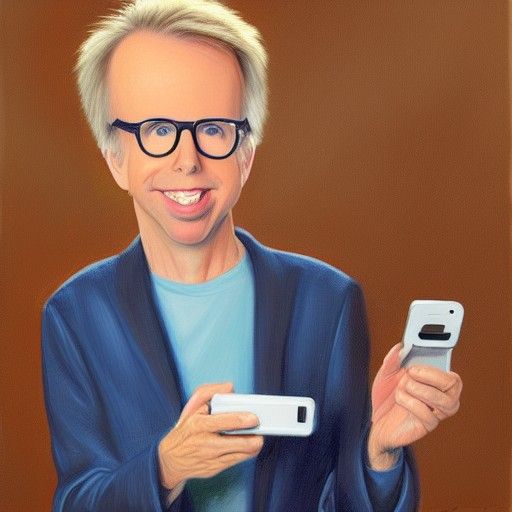 Dana Carvey Selfie in Oil Painting Style