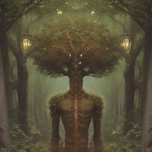 Anthropomorphic Tree Humanoid