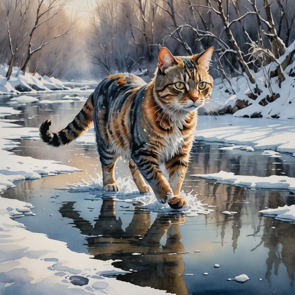 Winter Cat 1