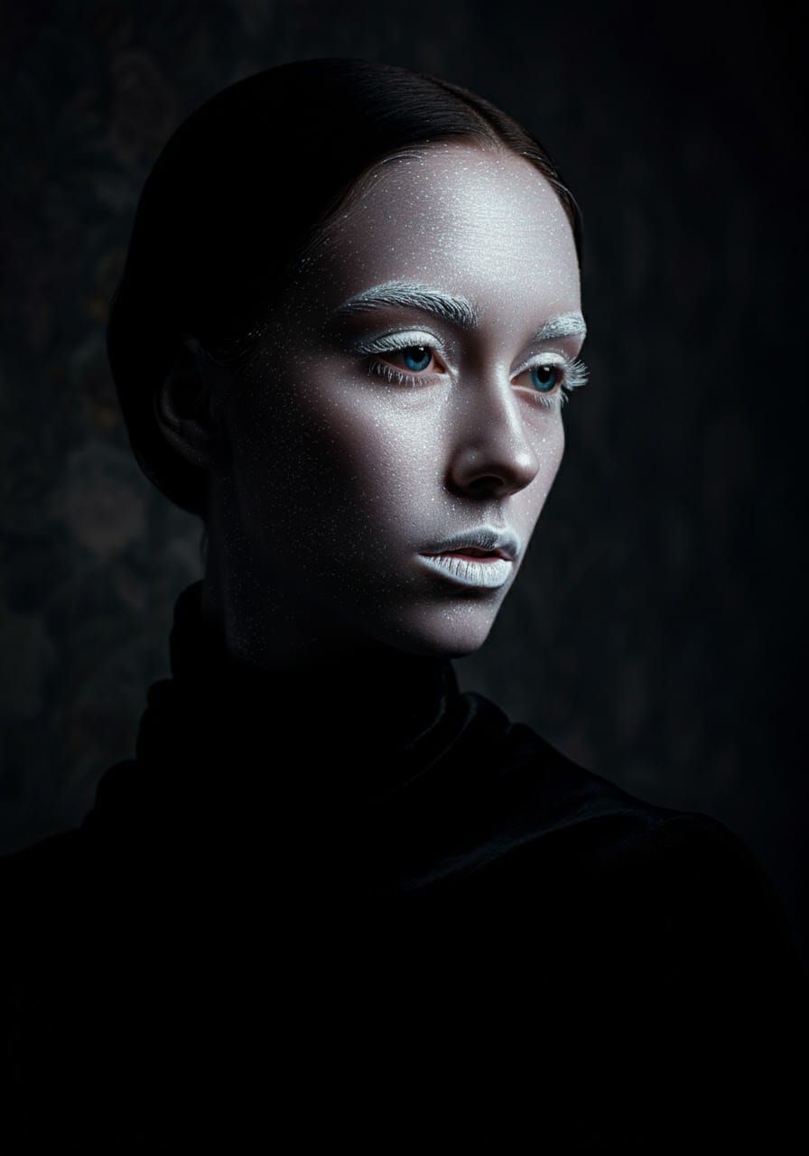 Ethereal Woman in Bleakhouse, Surrealist Portrait