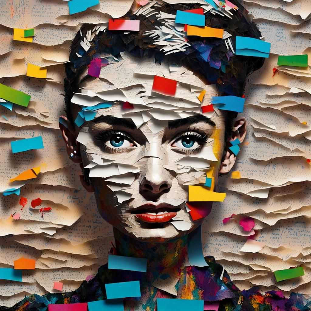 Eternally Captivating: Audrey Hepburn's Iconic Journey beyond 'Breakfast at Tiffany's' Through the Art of Paper Mache