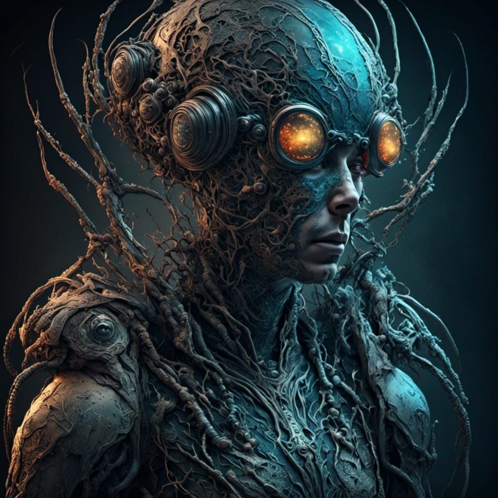 Intergalactic Alien Experimenting in Hazmat Suit