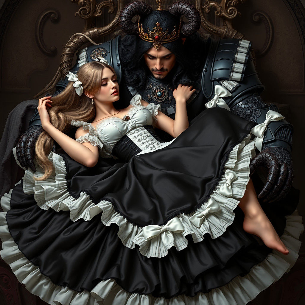French Maid Asleep in Demon King's Arms