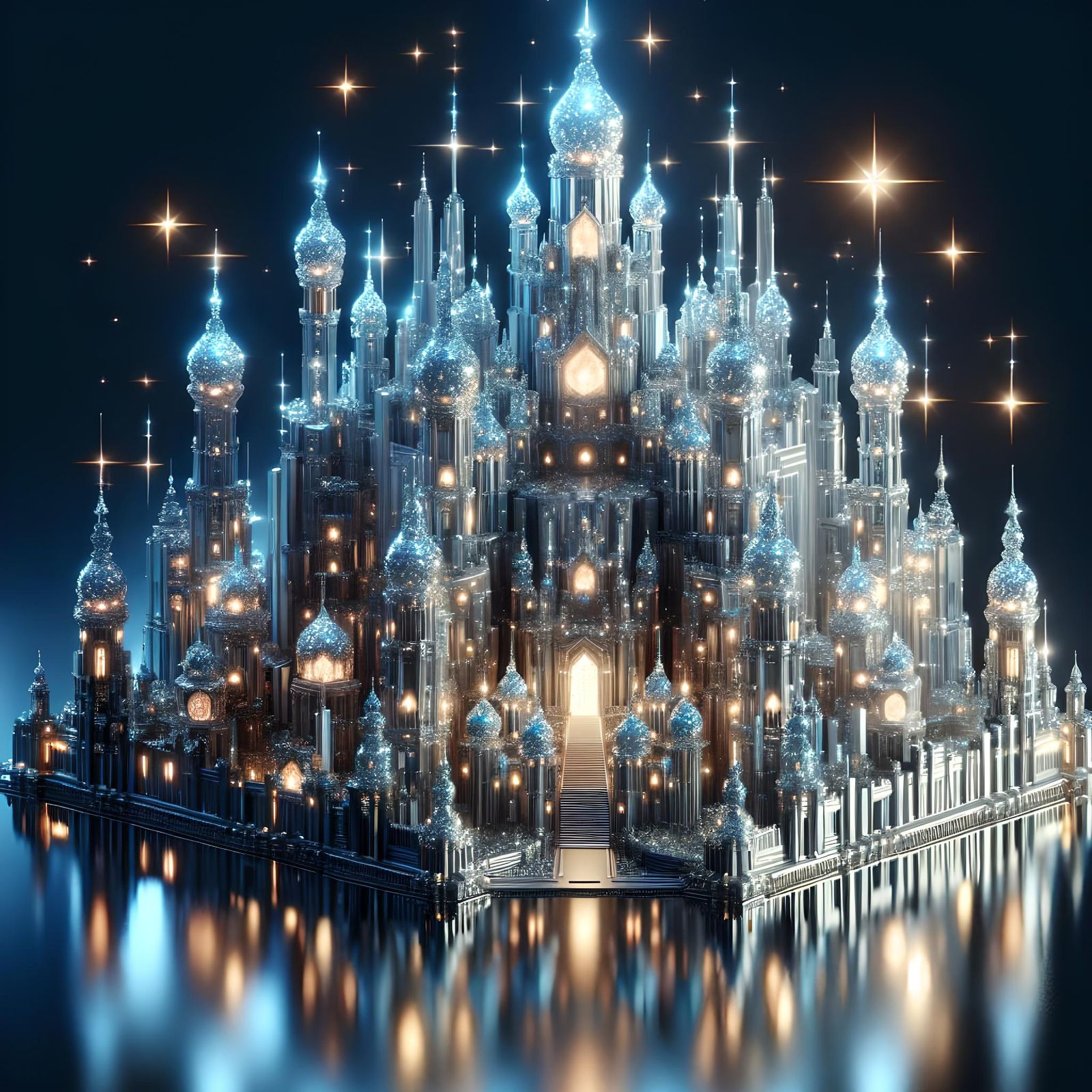 Spectacular Crystal Castle: A CGI Masterpiece