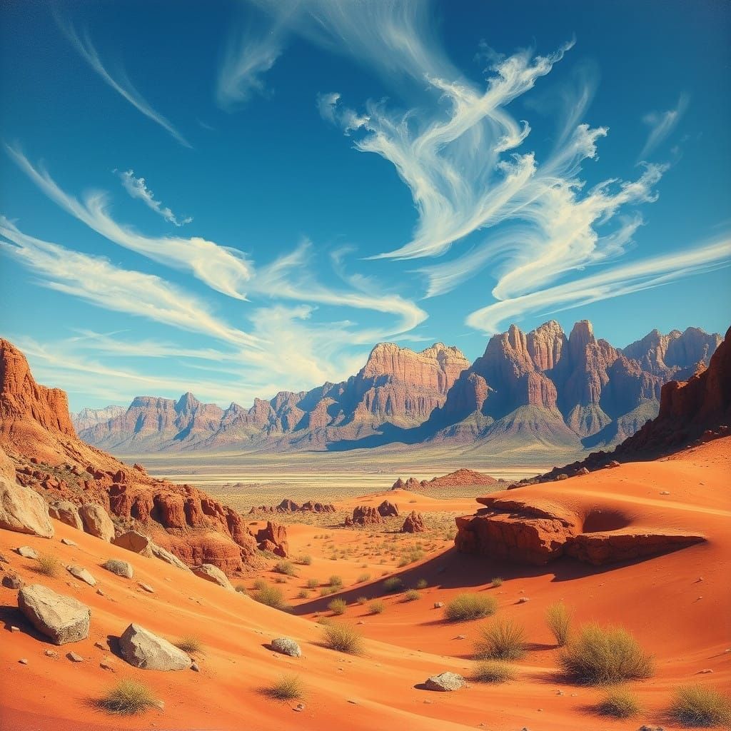 Earthly Odyssey in Ochre Tones