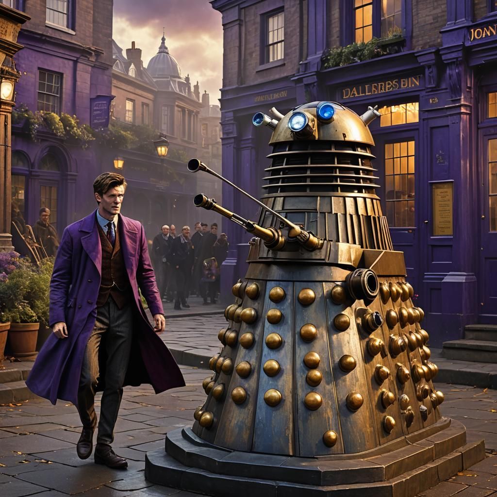 Dr Who meets a Dalek