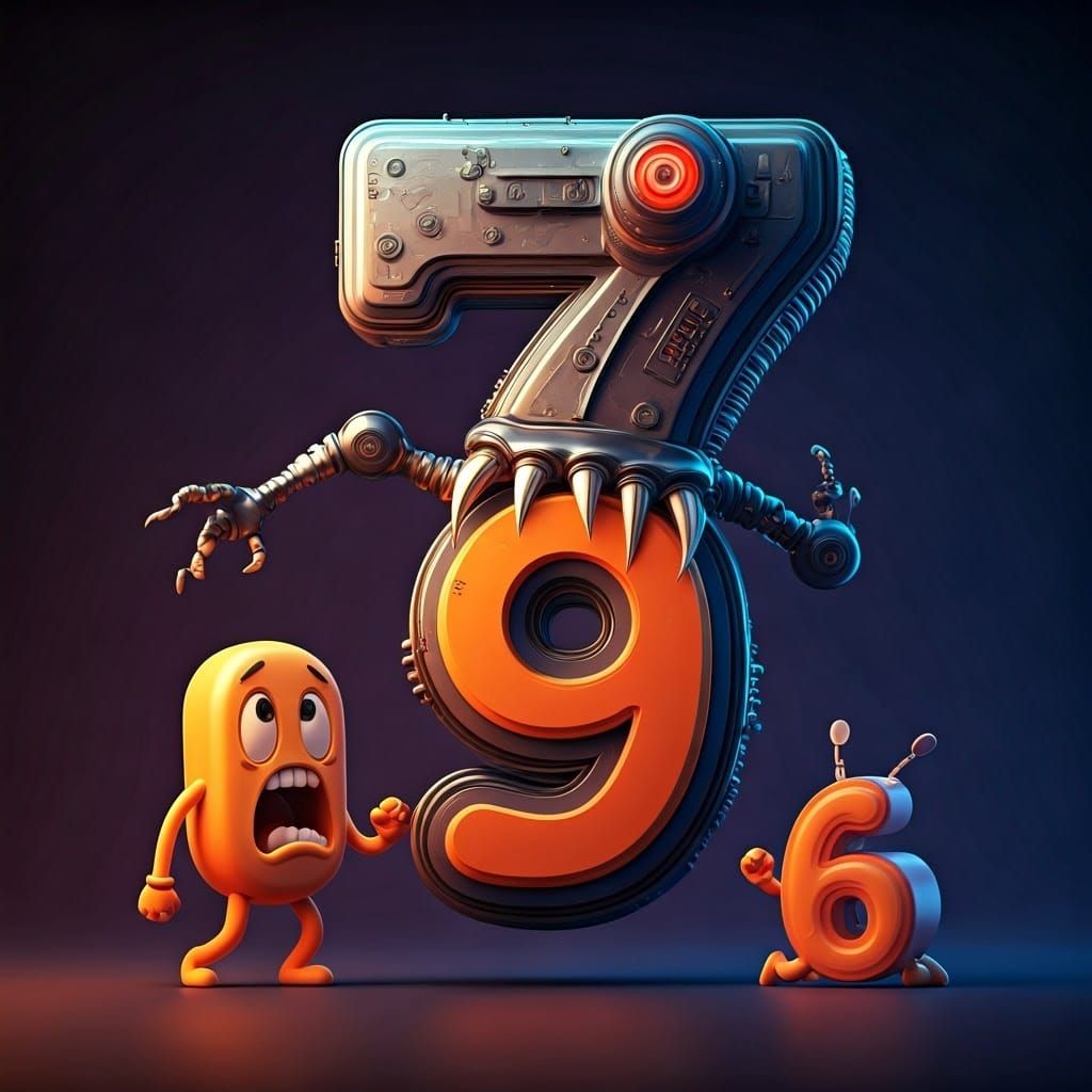 Cyberpunk Digit Monstrosity Devours Fleeing 9