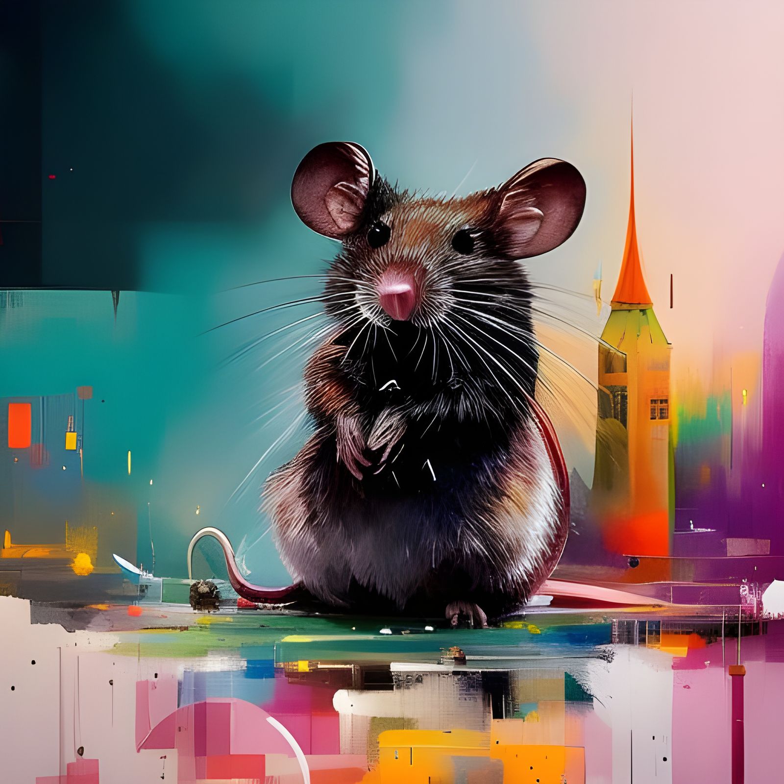 Wizard Mouse Detailed Pencil Sketch Art