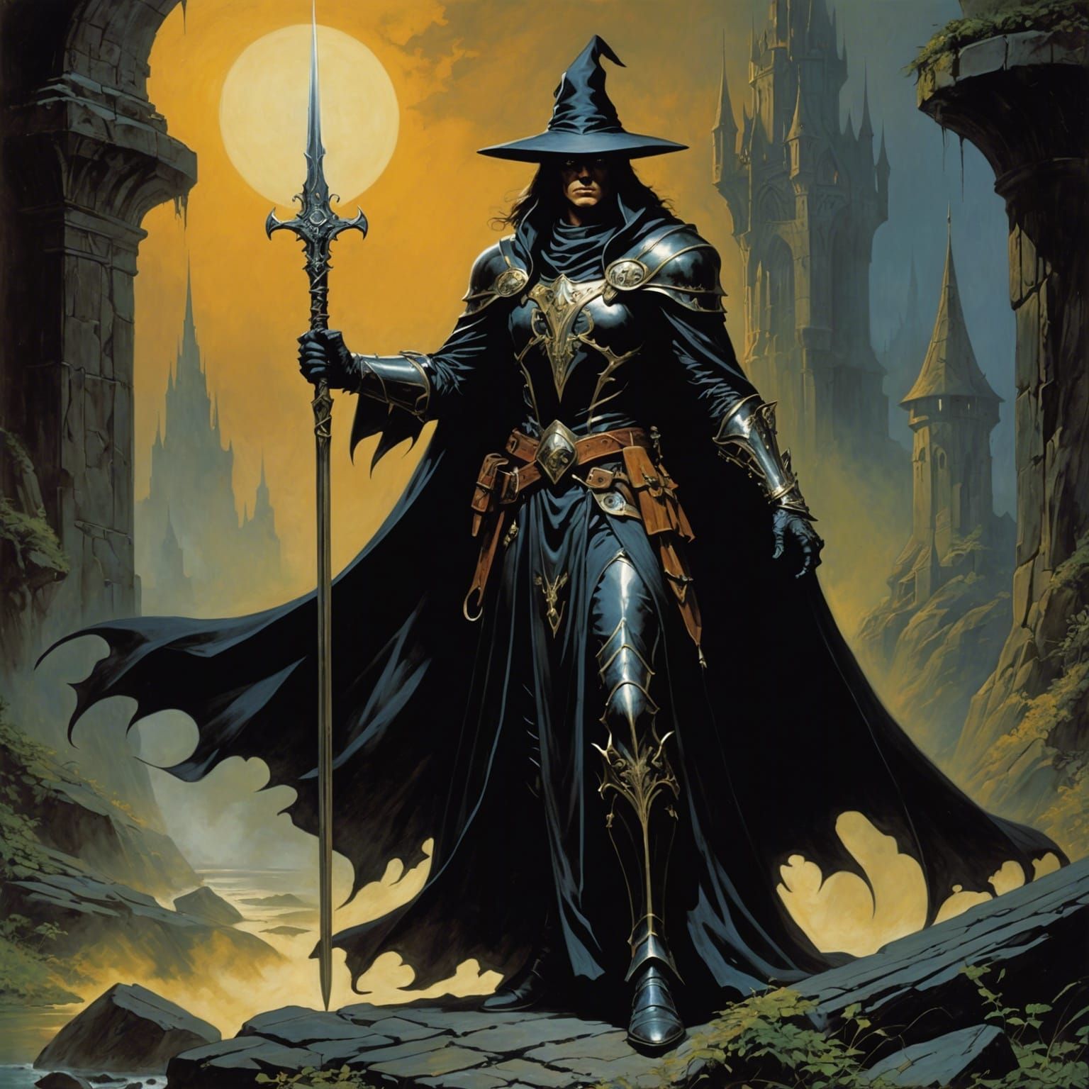 art by Bernie Wrightson, Boris Vallejo, Frank Frazetta, andr...