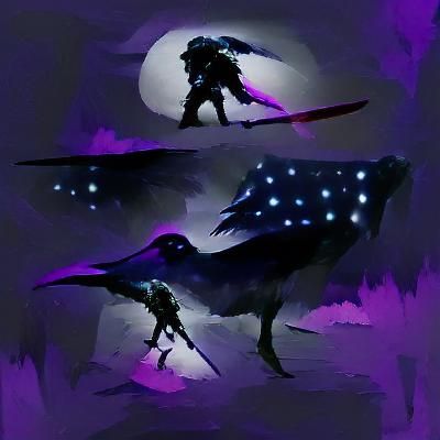 Minimalist Dark Silhouette: Nightstalker