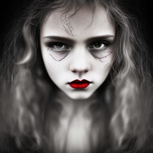 Medieval Witch Portrait with Volumetric Lighting