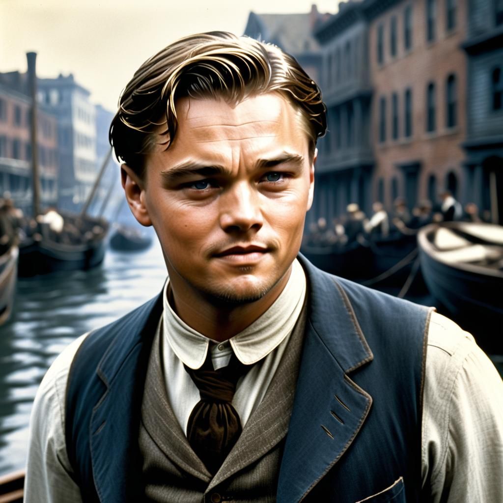 Young Man as Jack Dawson, Vintage Portrait