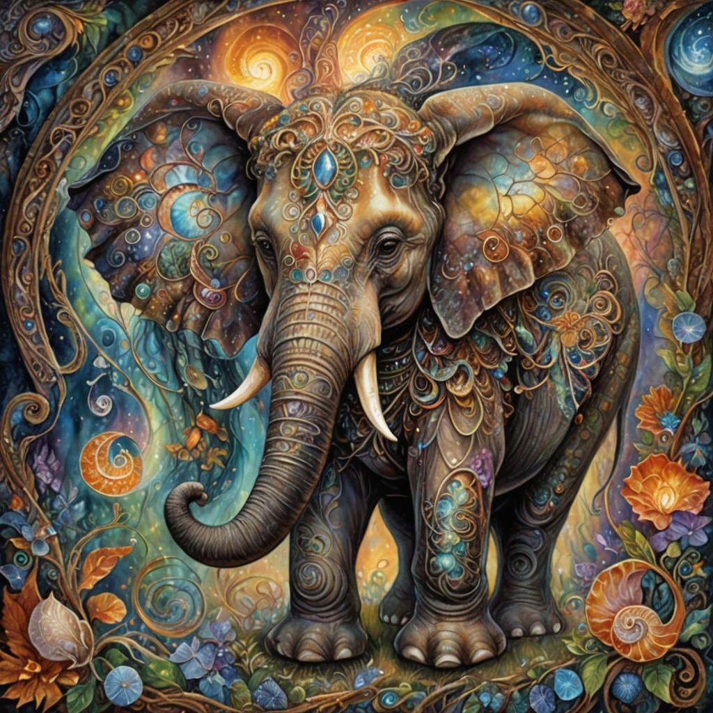 Enchanting Creatures and Organic Forms in Digital Painting